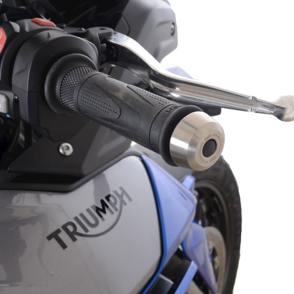 R&G R&G Stainless Steel Bar Ends for the Triumph Tiger 850 Sport '21- (no handguards)  & Speed Triple 1200 RS '21- (With bar-end mirrors)